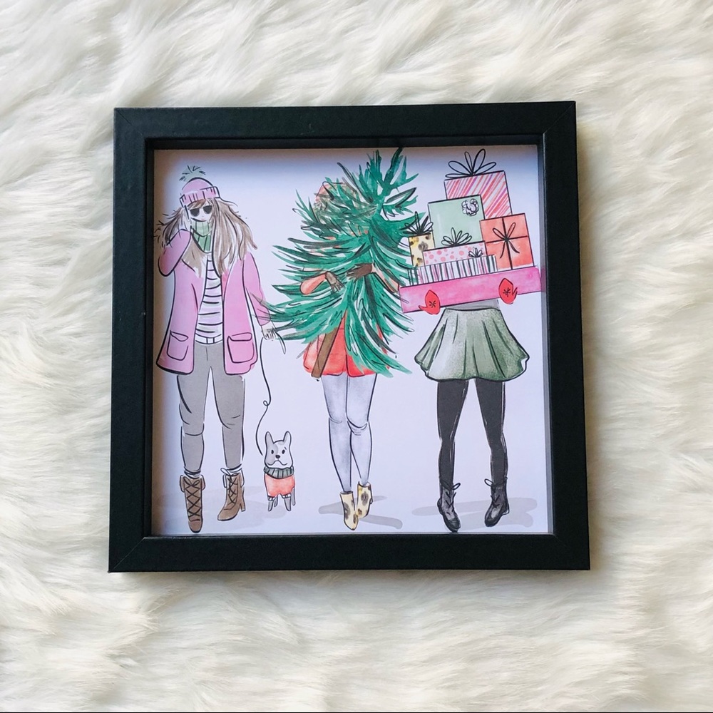 Handmade Holiday Miss Claus Frame Decor